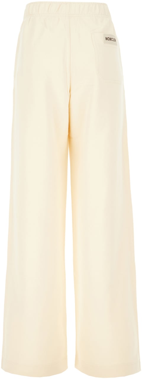 Moncler Moncler Cream cotton joggers Geel