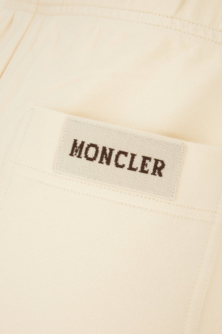 Moncler Moncler Cream cotton joggers Geel