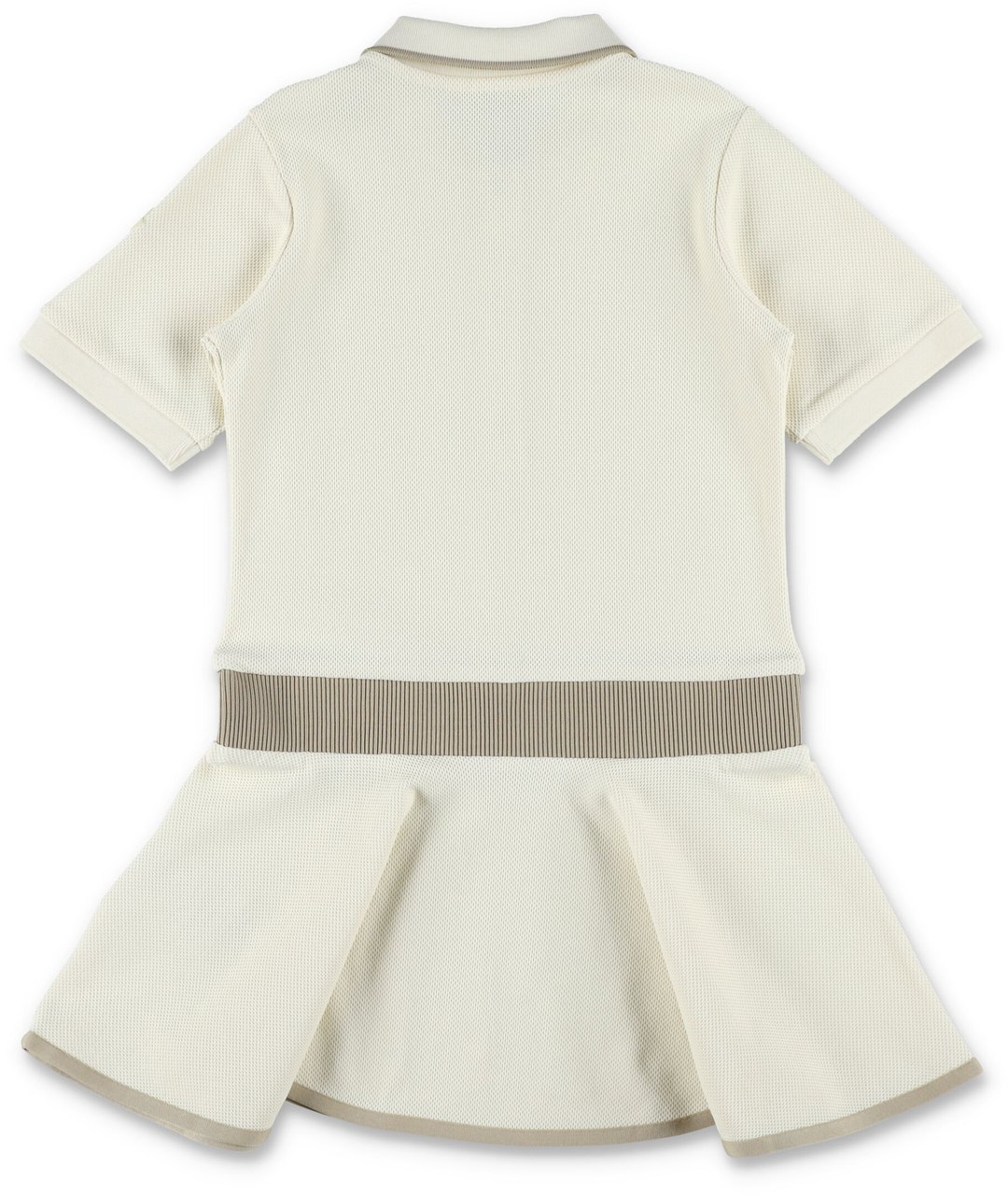 Moncler Kid - Piquet polo dress Wit