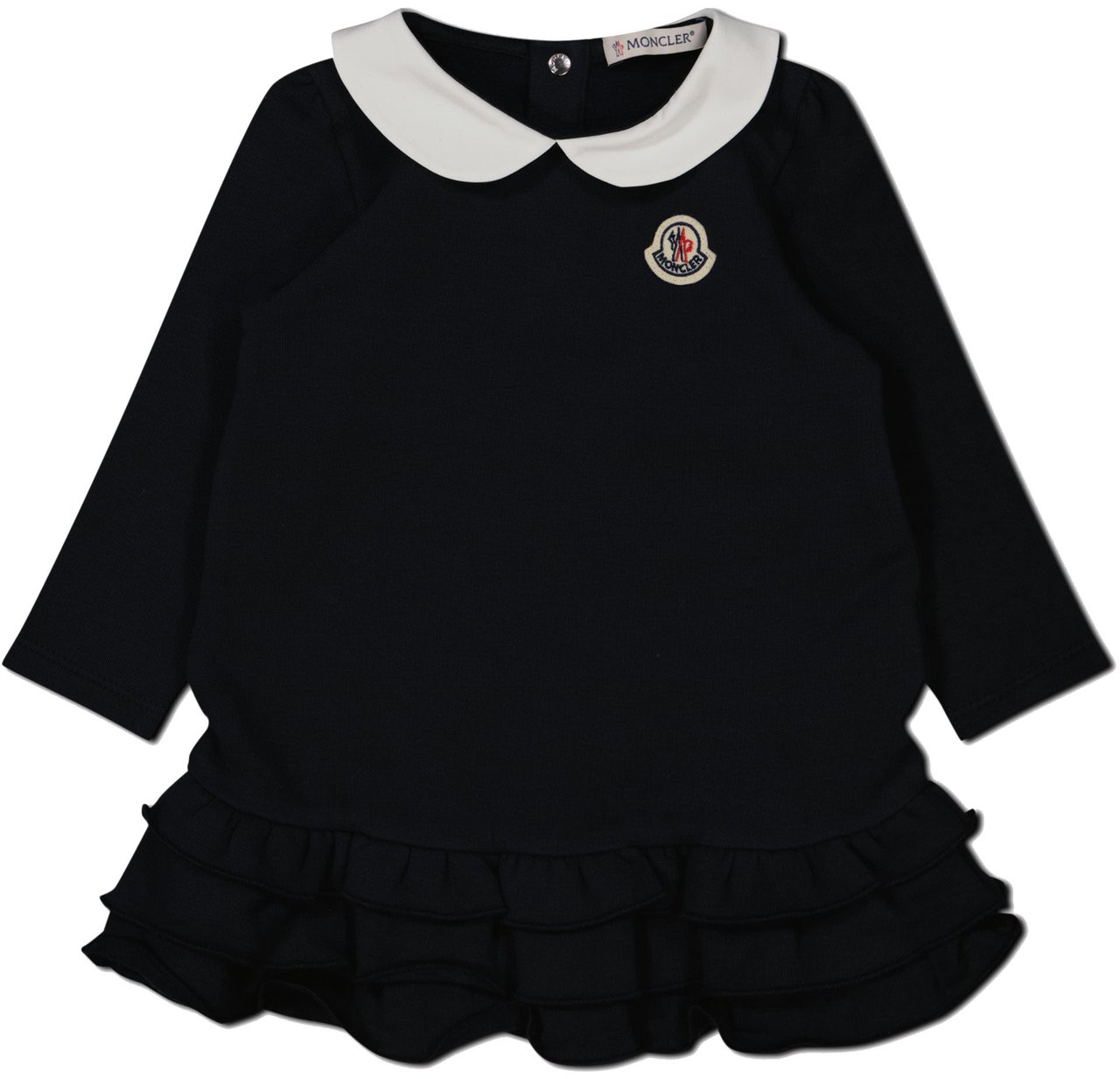 Moncler Moncler Baby Meisjes Jurk In Navy Blauw