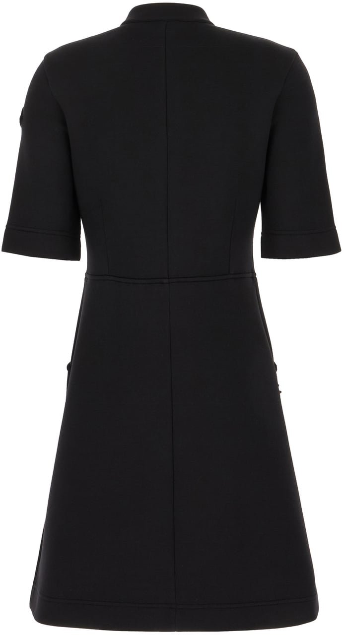 Moncler Moncler Black cotton blend dress Zwart