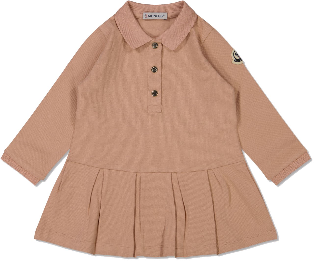 Moncler Moncler Baby Meisjes Jurk In Licht Roze Roze