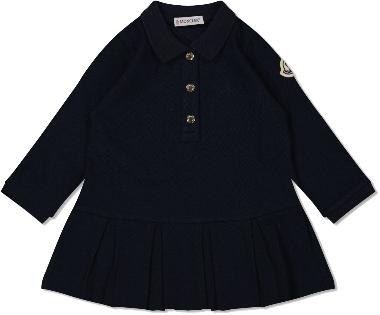 Moncler Moncler Baby Meisjes Jurk In Navy Blauw