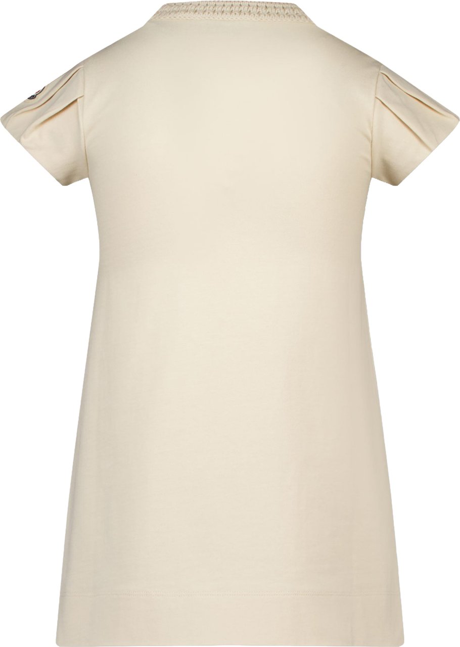 Moncler Kinder Meisjes Jurk In Off White Wit