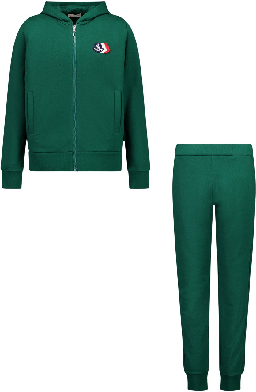 Moncler Moncler Kinder Jongens Joggingpak In Donker Groen Groen