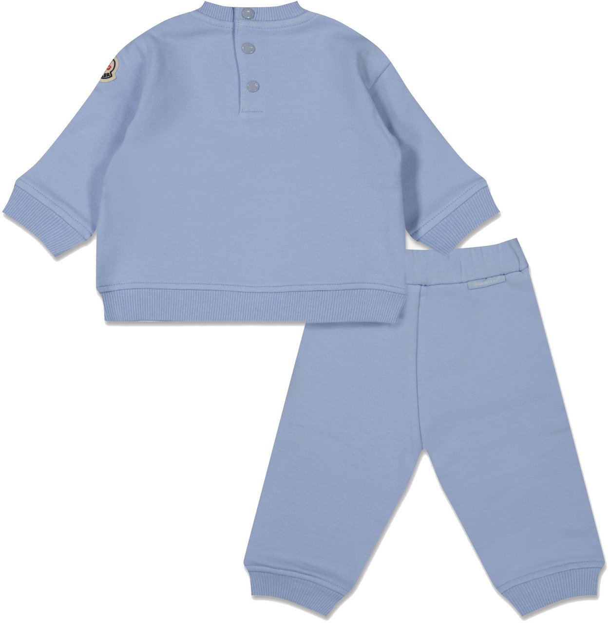 Moncler Moncler Baby Jongens Joggingpak In Licht Blauw Blauw