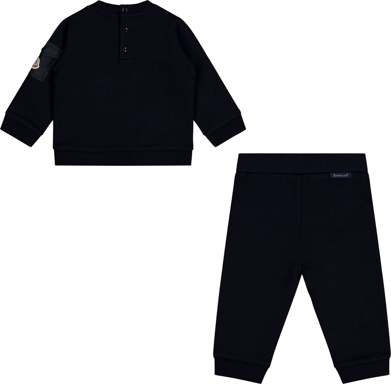 Moncler Baby Unisex Joggingpak In Navy Blauw
