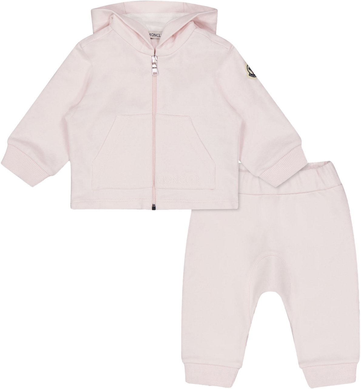 Moncler Moncler Baby Meisjes Joggingpak In Licht Roze Roze