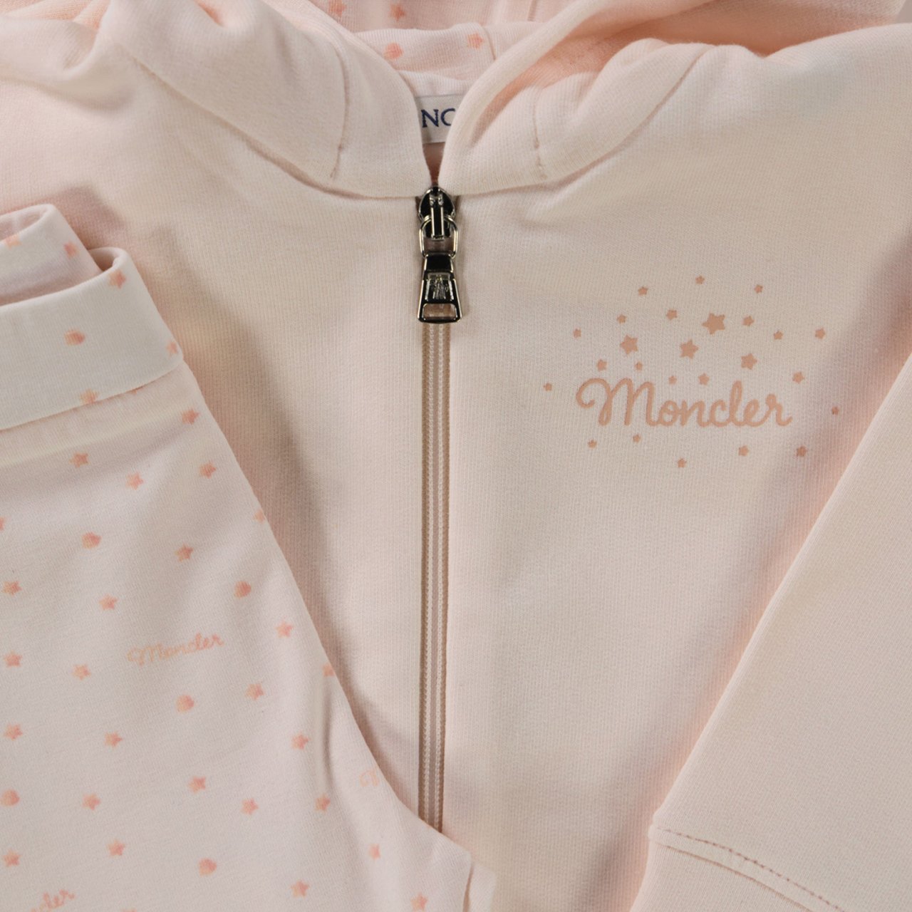 Moncler Baby Meisjes Joggingpak In Licht Roze Roze