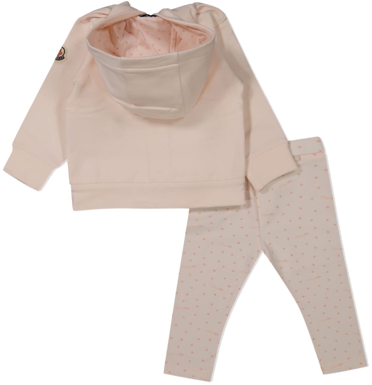 Moncler Moncler Baby Meisjes Joggingpak In Licht Roze Roze