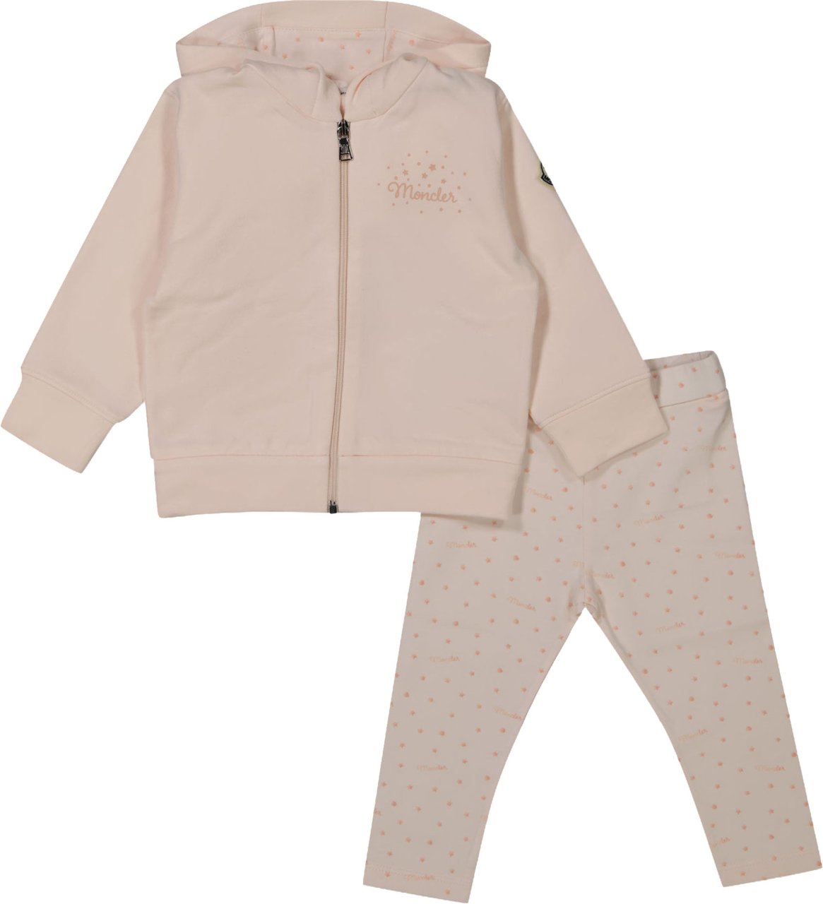 Moncler Baby Meisjes Joggingpak In Licht Roze Roze