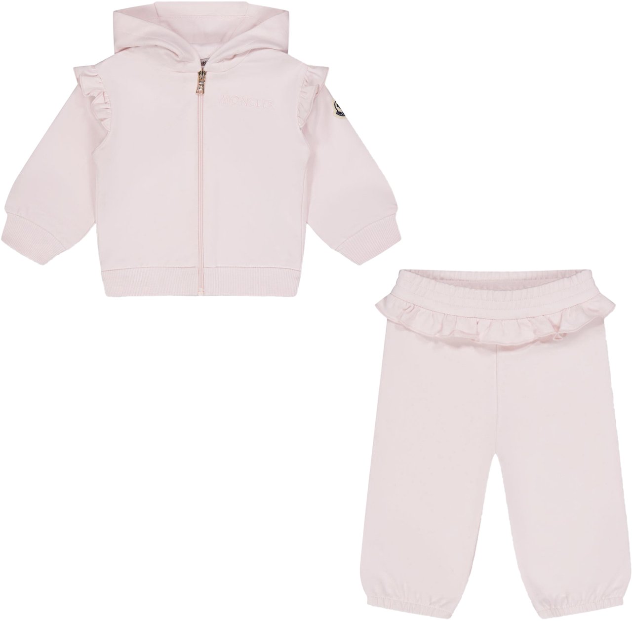Moncler Moncler Baby Meisjes Joggingpak In Licht Roze Roze