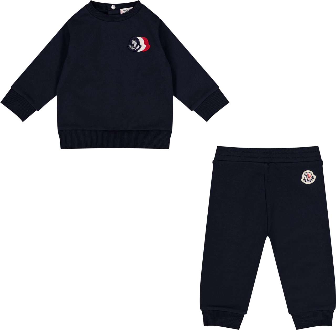Moncler Baby Jongens Joggingpak In Navy Blauw