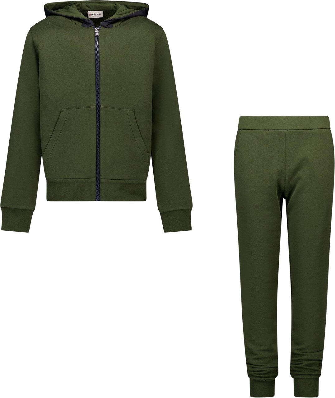 Moncler Kinder Jongens Joggingpak In Army Groen