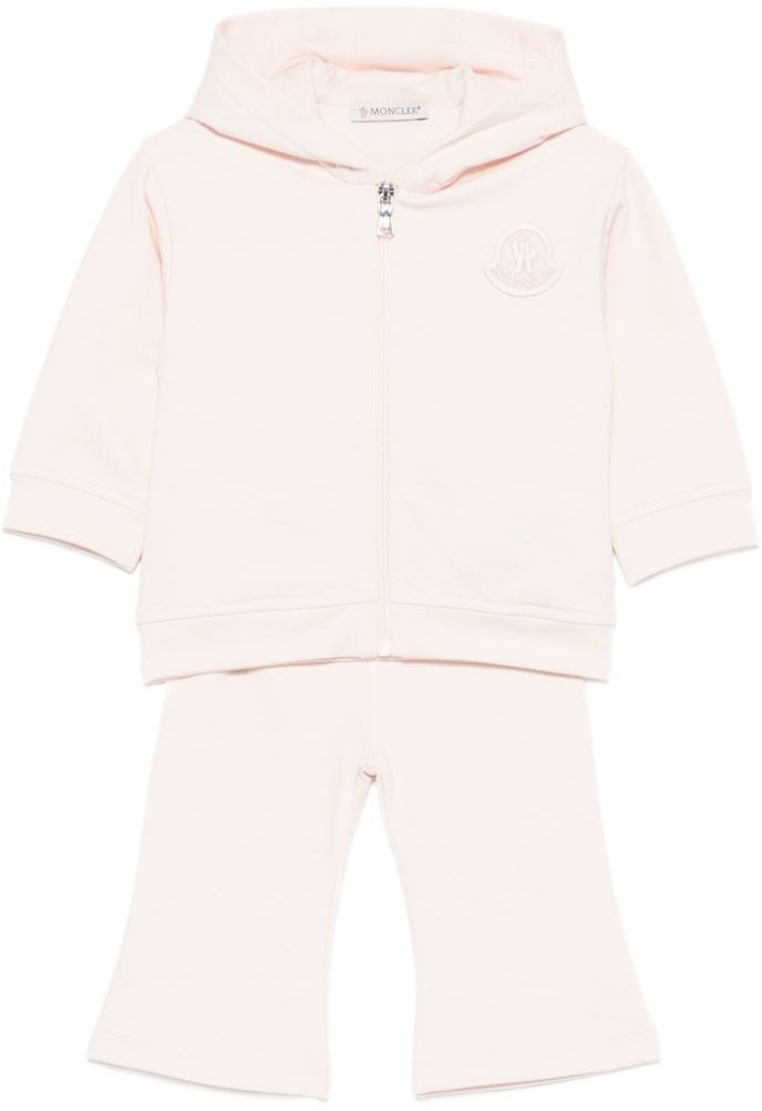 Moncler Baby Meisjes Joggingpak In Licht Roze Roze