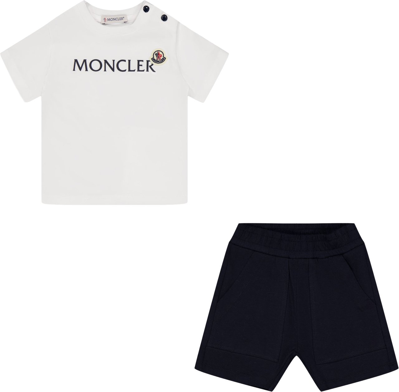 Moncler Baby Jongens Setje In Wit Wit