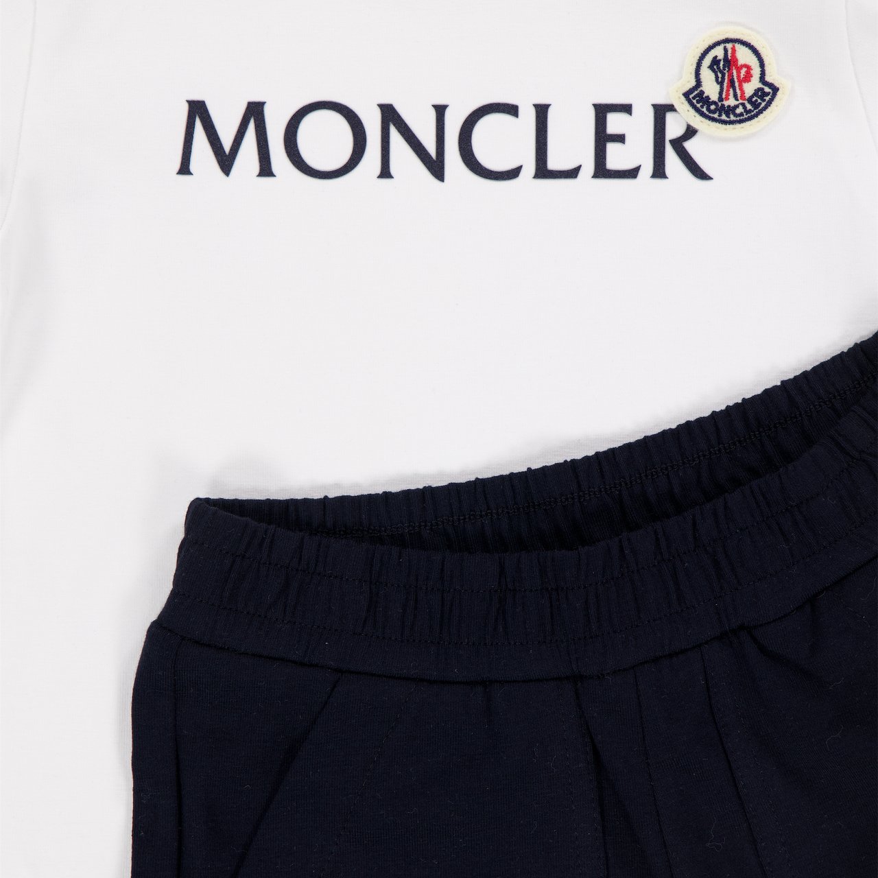 Moncler Moncler Baby Jongens Setje In Wit Wit