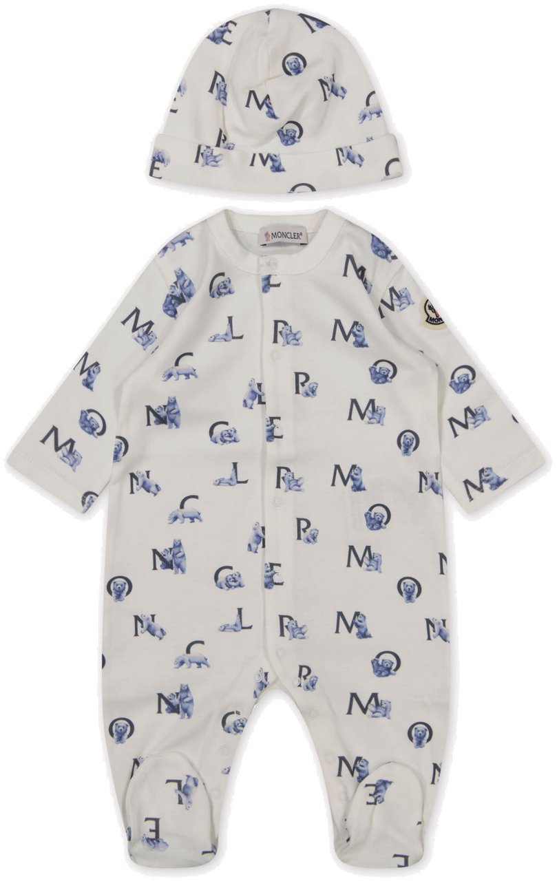 Moncler Moncler Baby Jongens Boxpakje In Licht Blauw Blauw