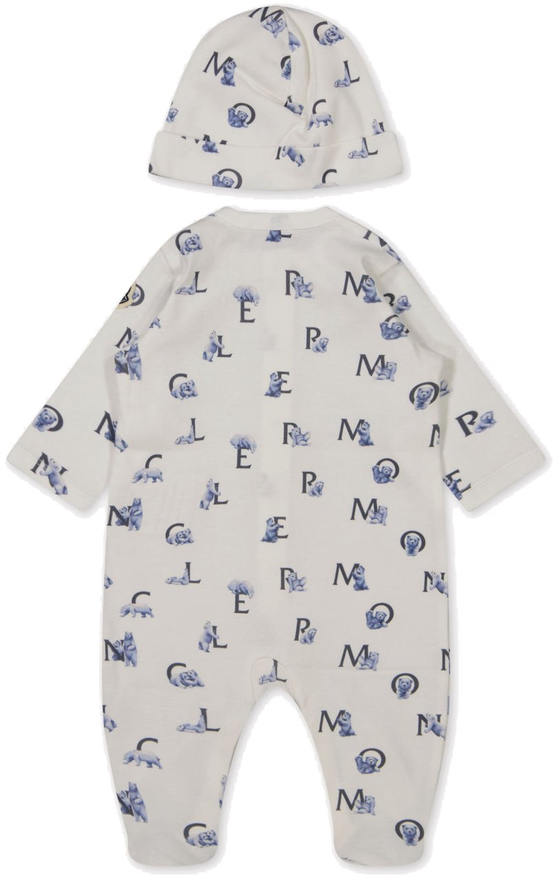 Moncler Moncler Baby Jongens Boxpakje In Licht Blauw Blauw