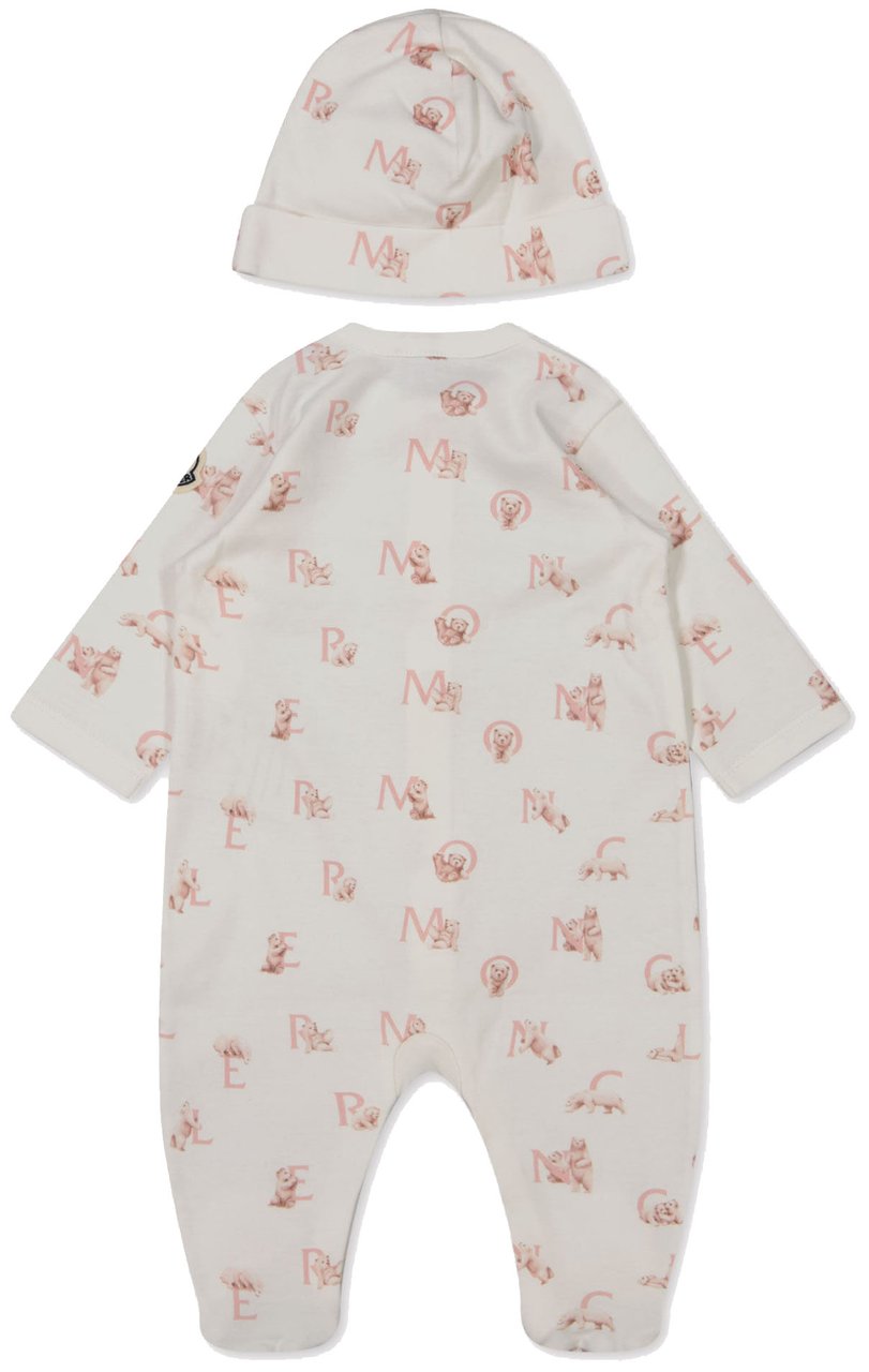 Moncler Moncler Baby Meisjes Boxpakje In Licht Roze Roze