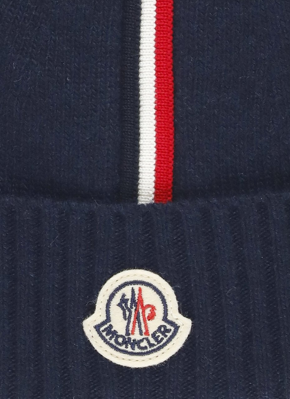 Moncler Hats Blue Blauw