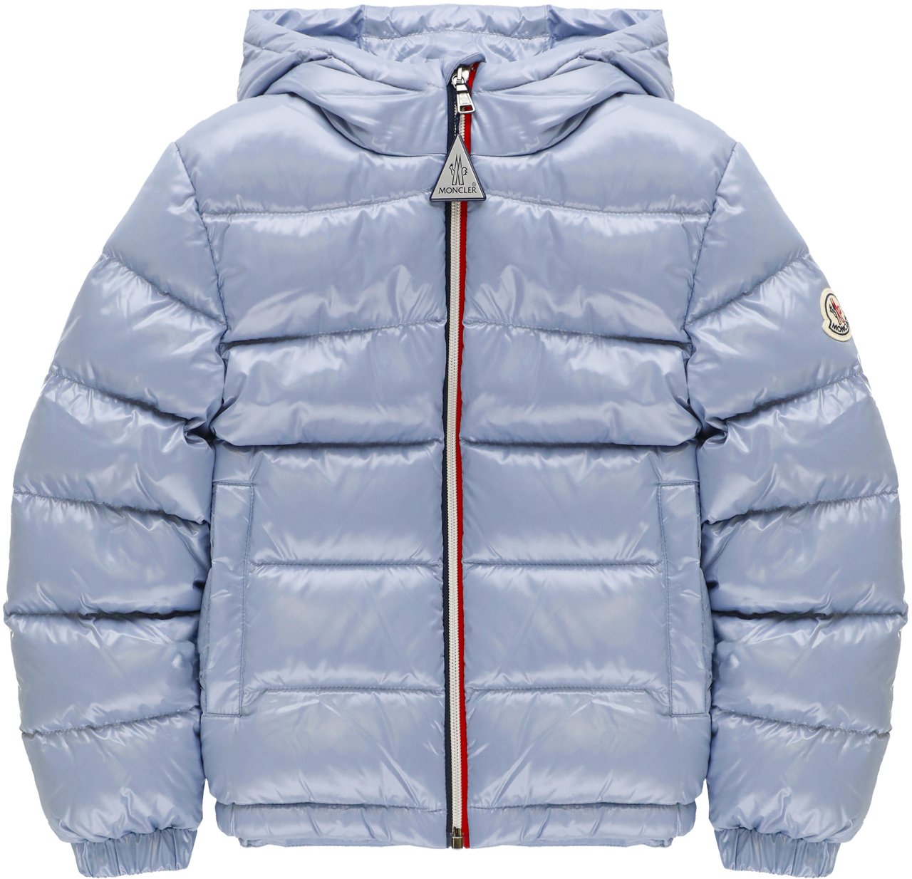 Moncler Coats Light Blue Blauw