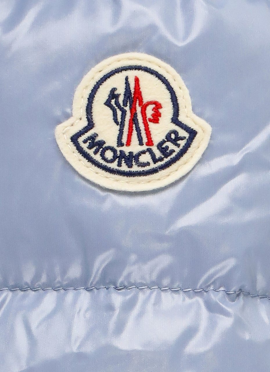 Moncler Coats Light Blue Blauw