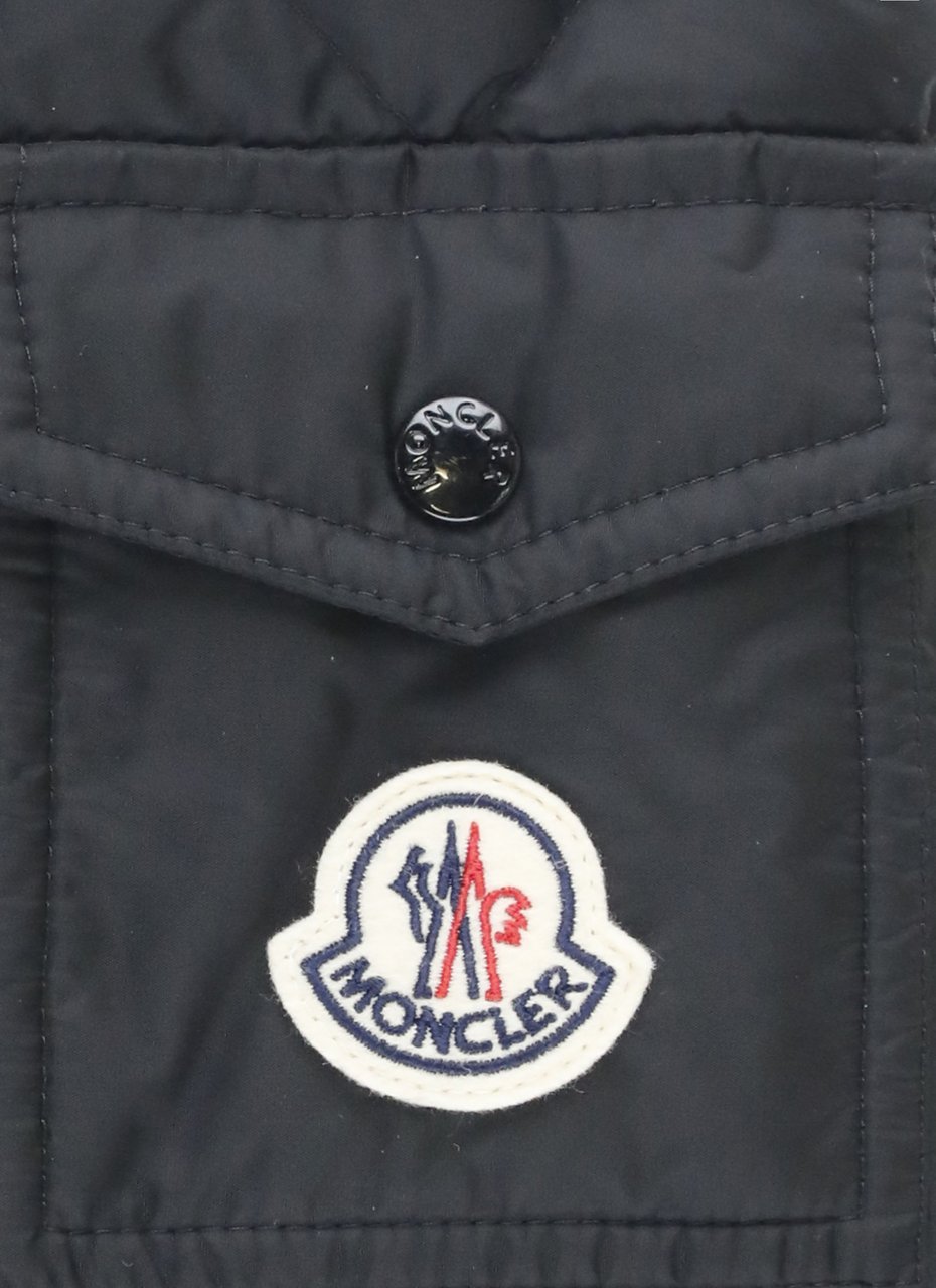 Moncler Coats Black Zwart