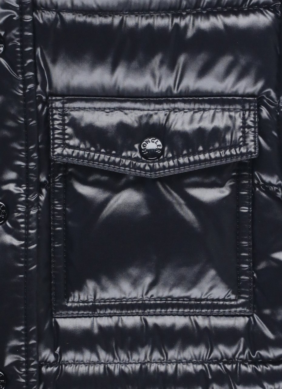 Moncler Coats Black Zwart