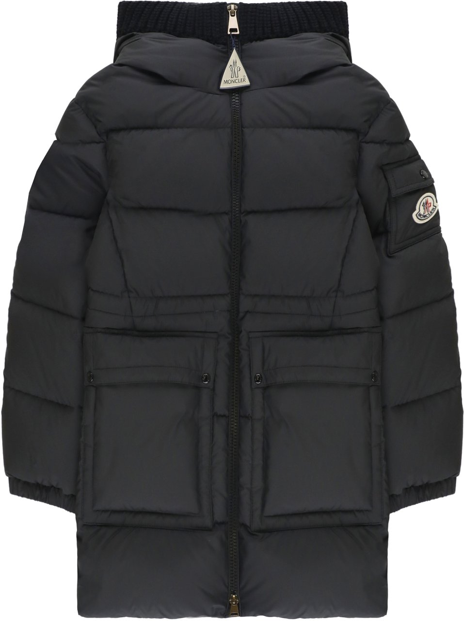 Moncler Coats Black Zwart
