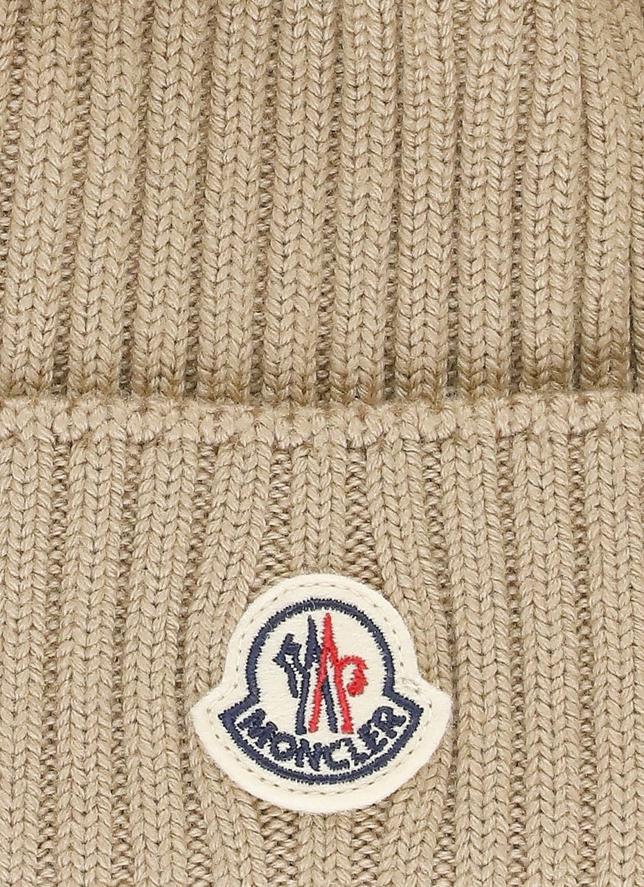 Moncler Hats Beige Beige