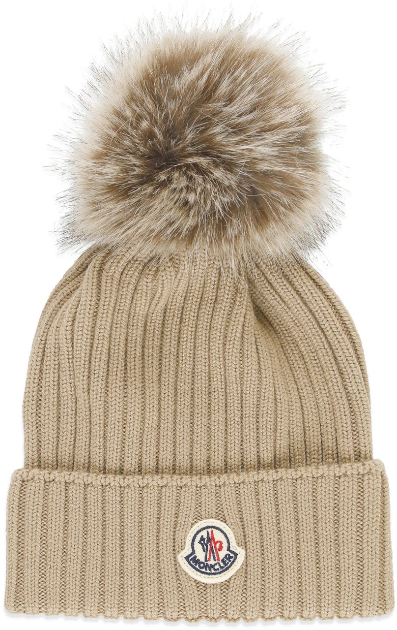 Moncler Hats Beige Beige