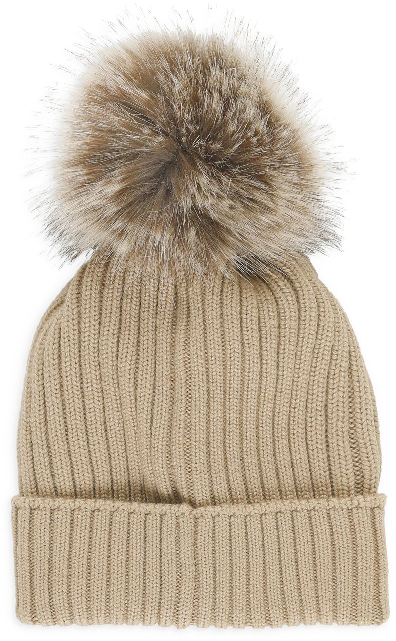 Moncler Hats Beige Beige