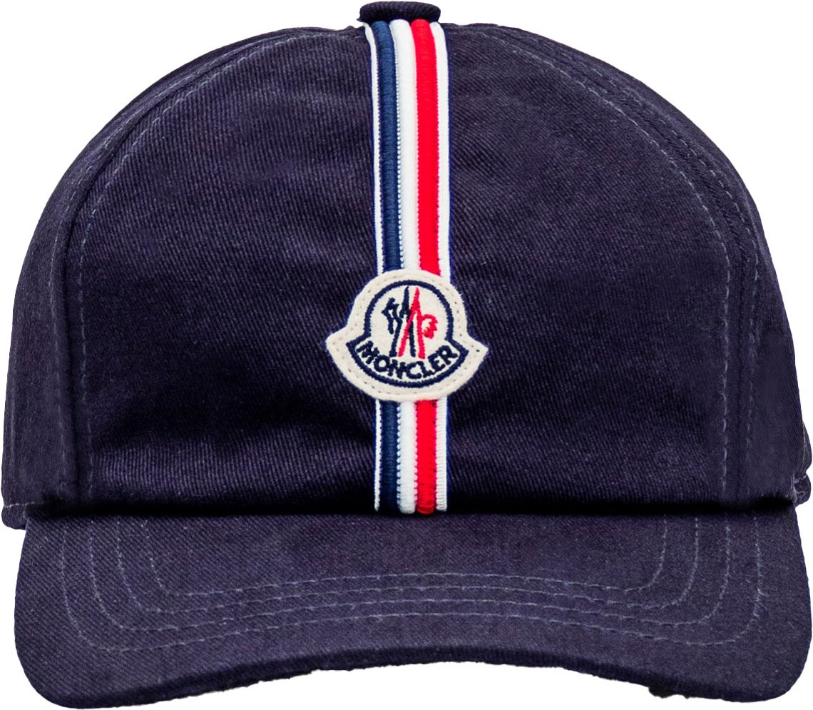Moncler Cappello con Logo Navy
