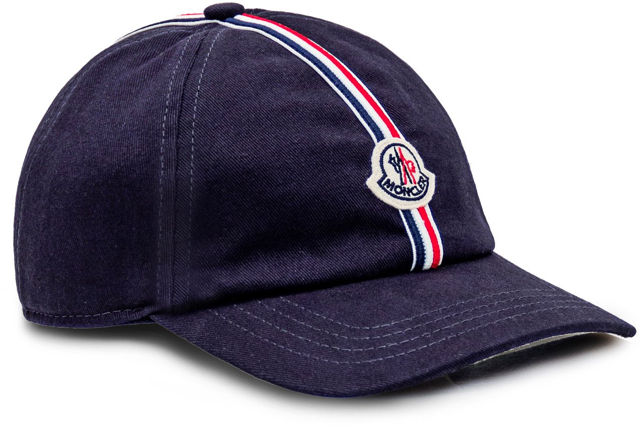 Moncler Cappello con Logo Navy