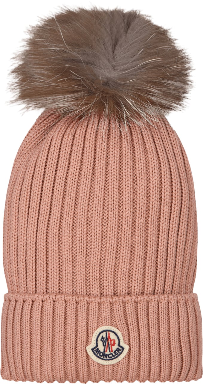 Moncler Kinder Meisjes Muts Licht Roze Roze