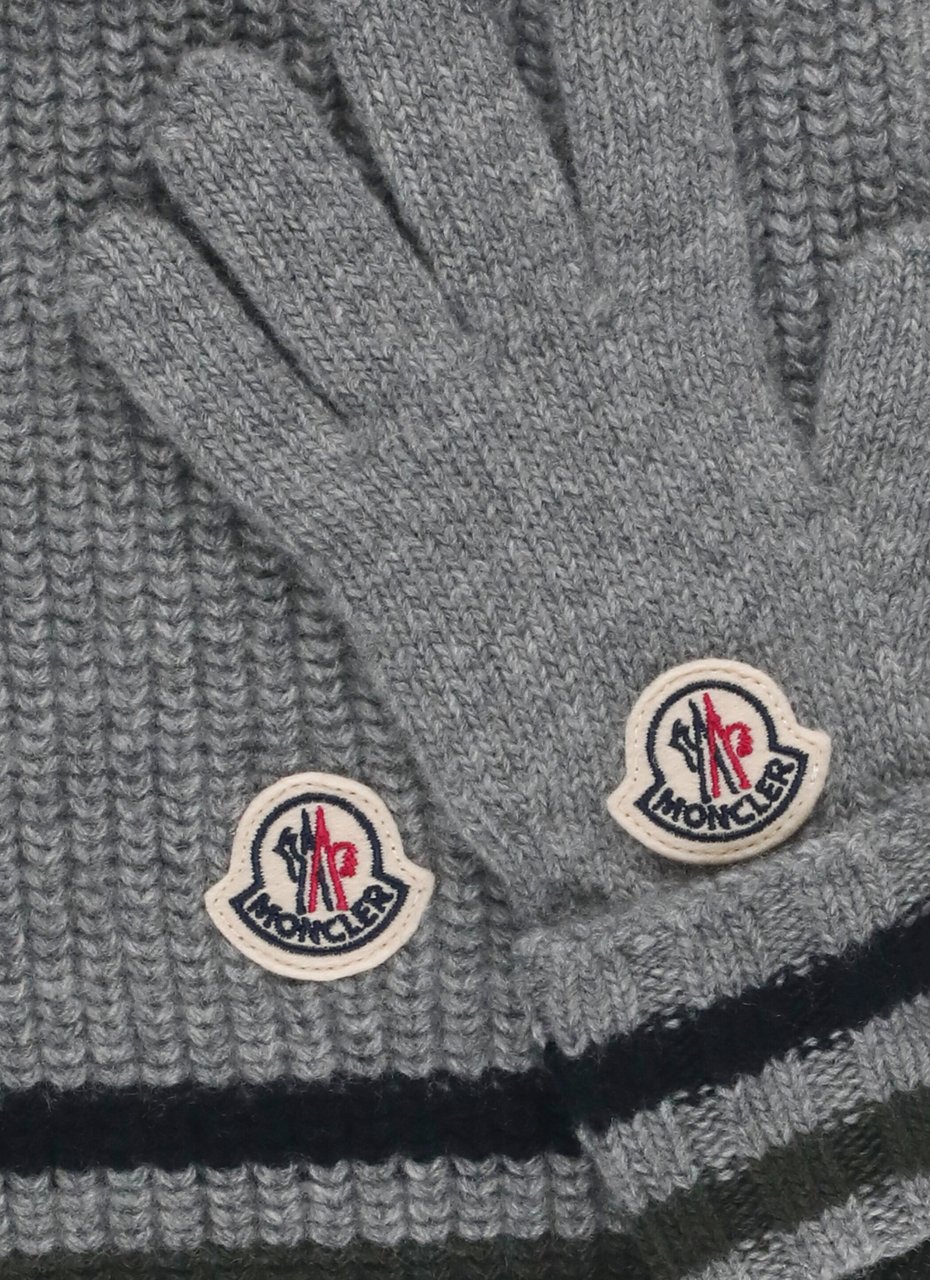 Moncler Dresses Grey Grijs
