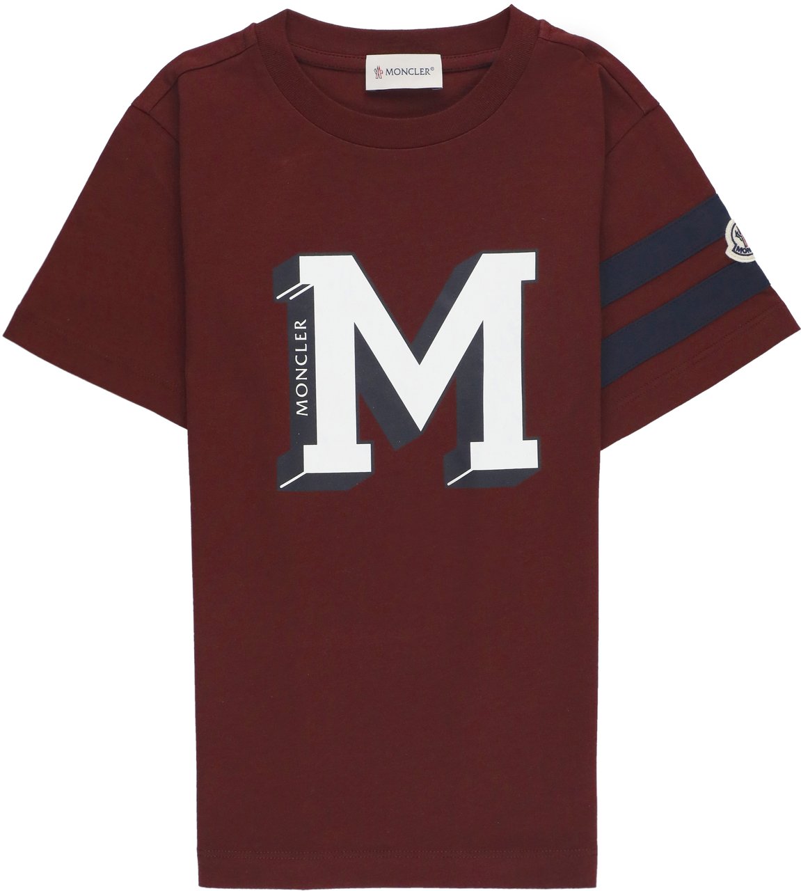Moncler T-Shirts And Polos Bordeaux Rood