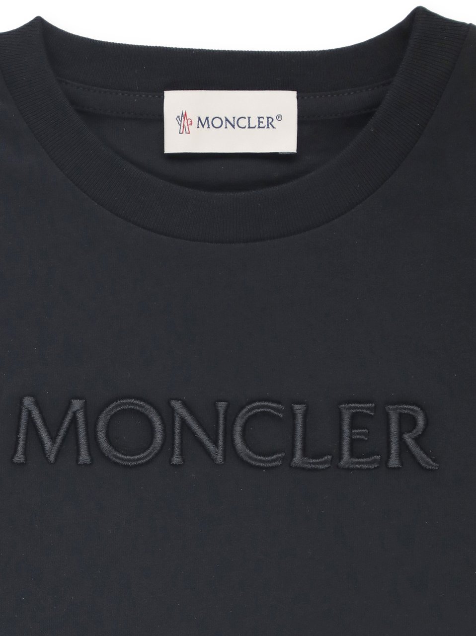 Moncler T-Shirts And Polos Black Zwart