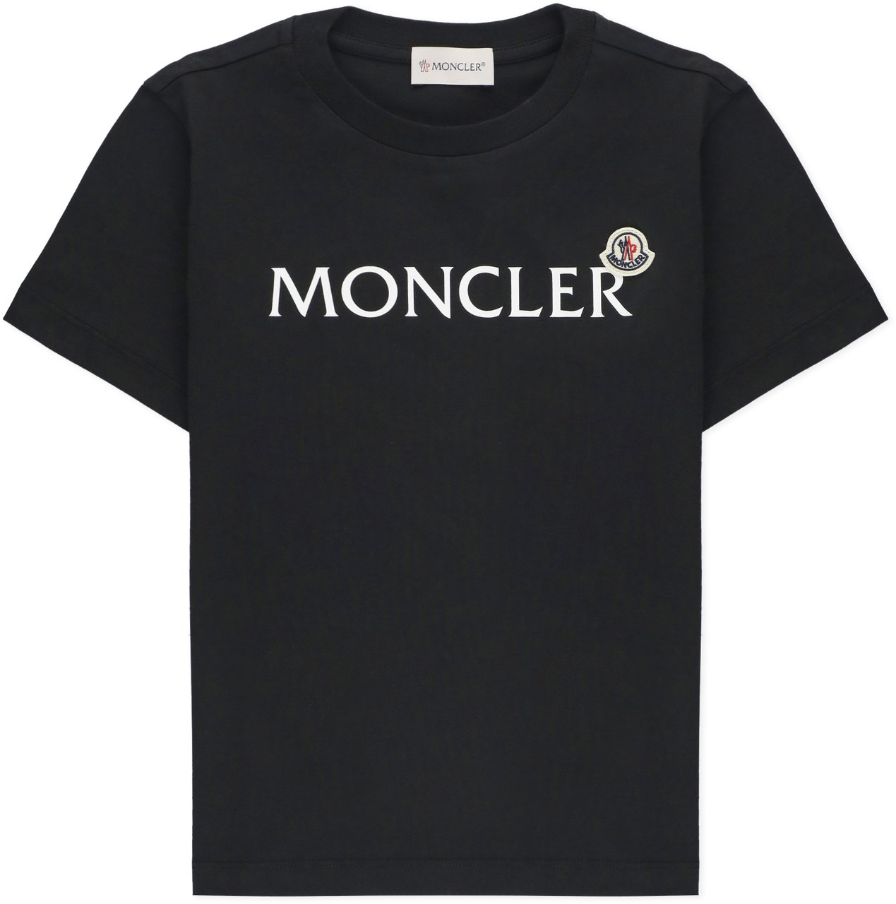 Moncler T-Shirts And Polos Black Zwart