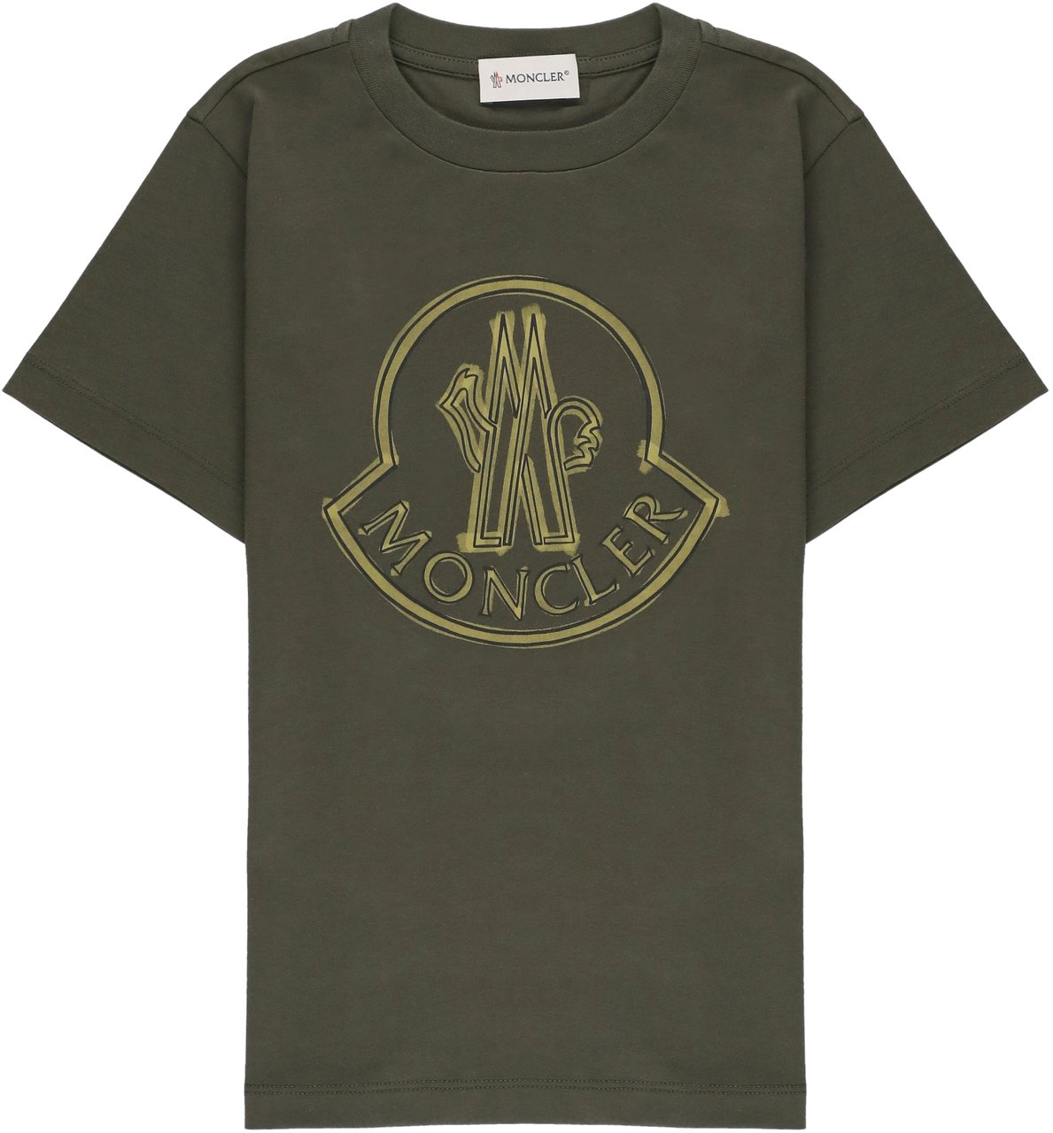 Moncler T-Shirts And Polos Green Groen