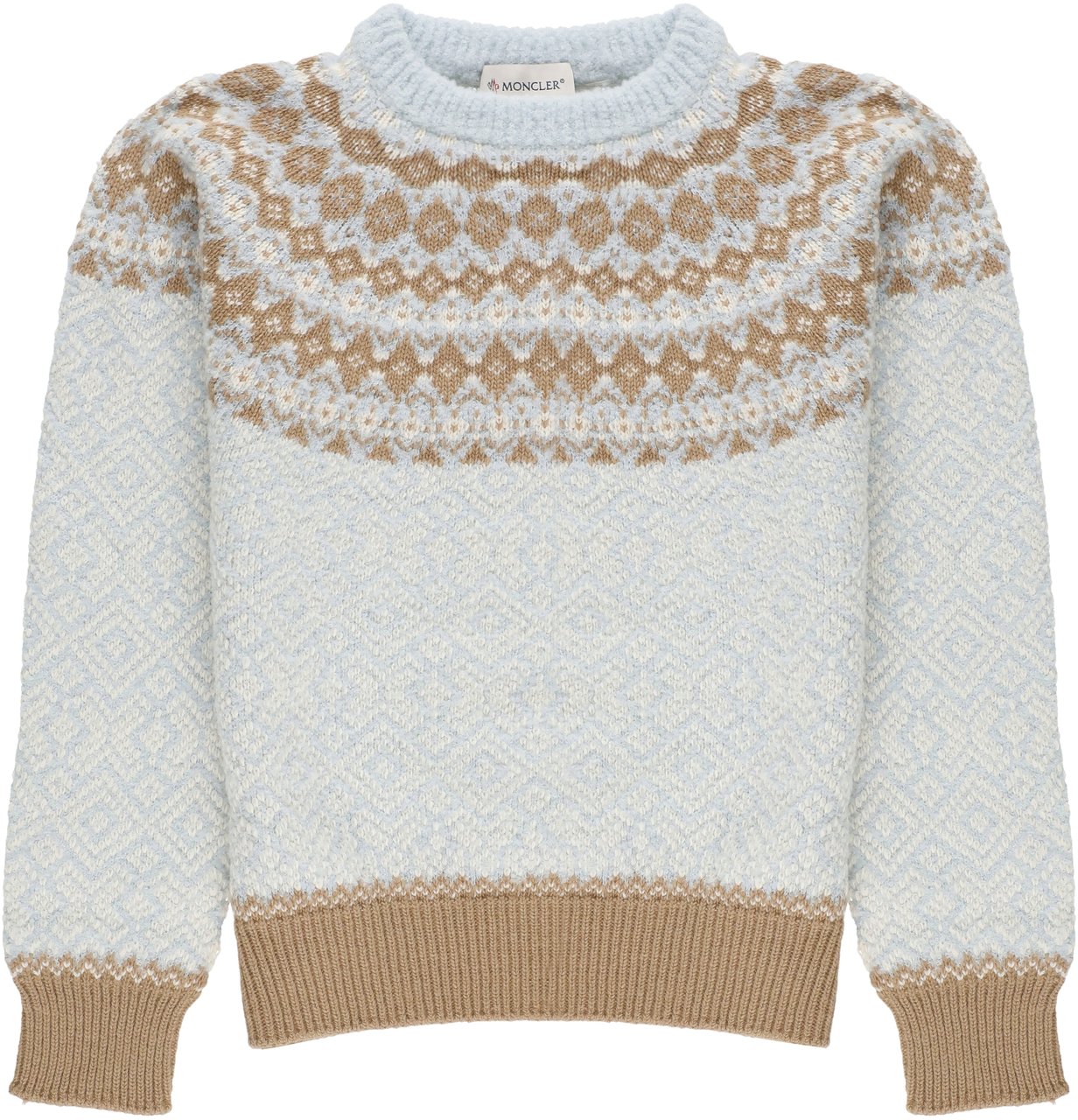 Moncler Sweaters Light Blue Blauw