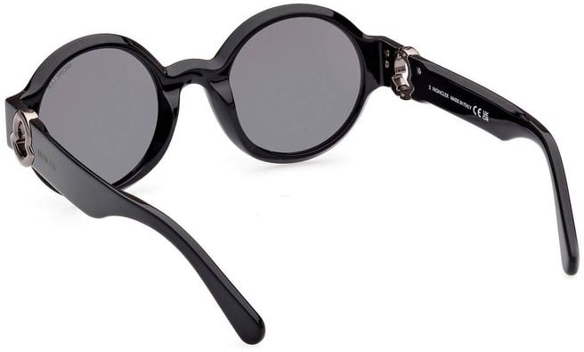 Moncler Moncler Black Pantografato Women Sunglasses Zwart