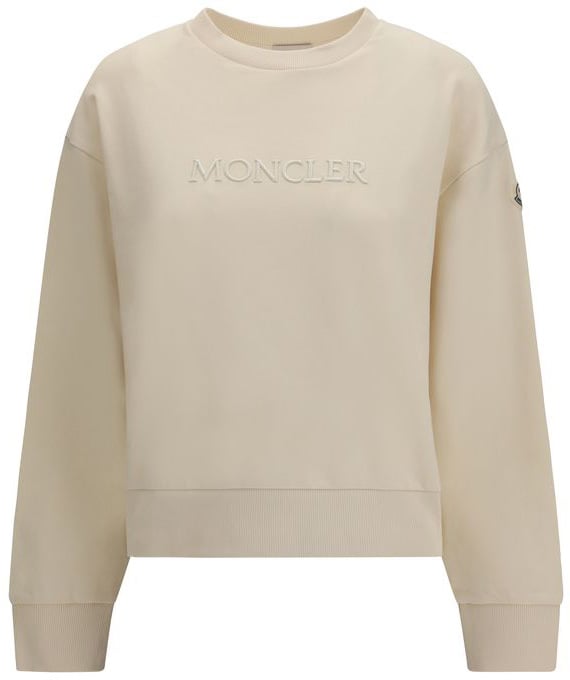 Moncler Moncler Beige Cotton Sweatshirt Beige