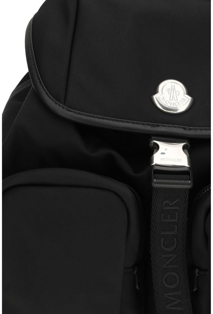 Moncler Moncler Black Polyamide Backpack Zwart