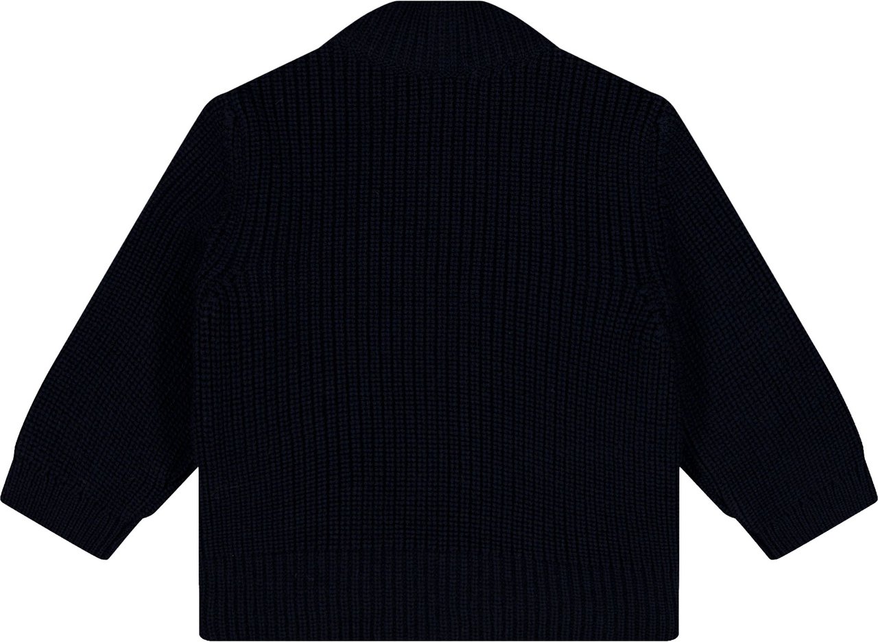 Moncler Baby Jongens Vest In Navy Blauw