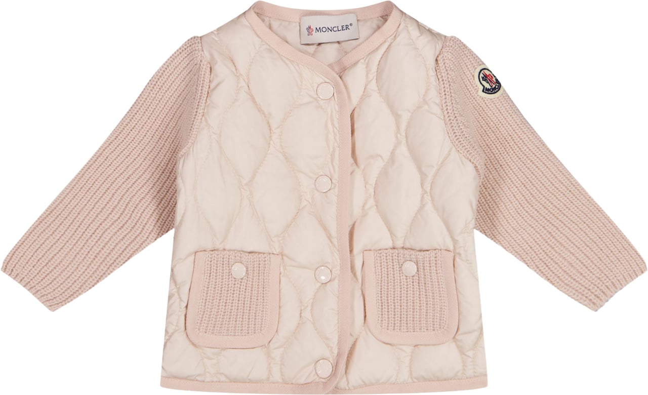 Moncler Baby Meisjes Vest In Licht Roze Roze