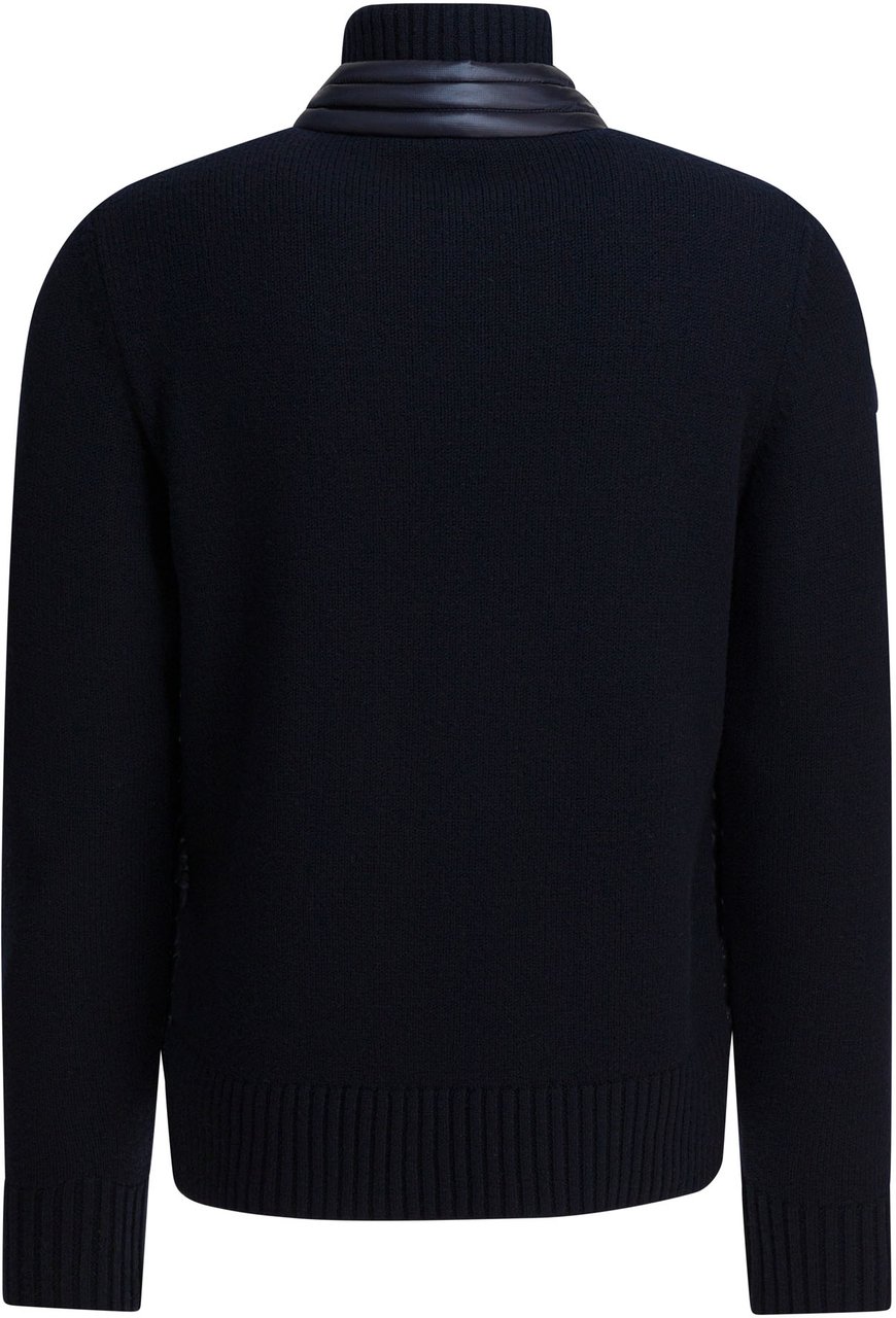 Moncler "Tricot" padded jacket Blauw