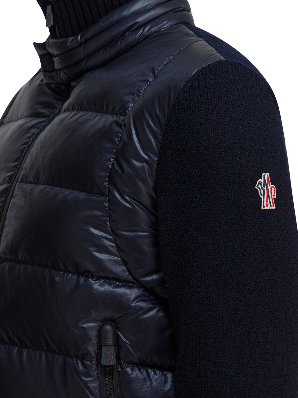 Moncler "Tricot" padded jacket Blauw