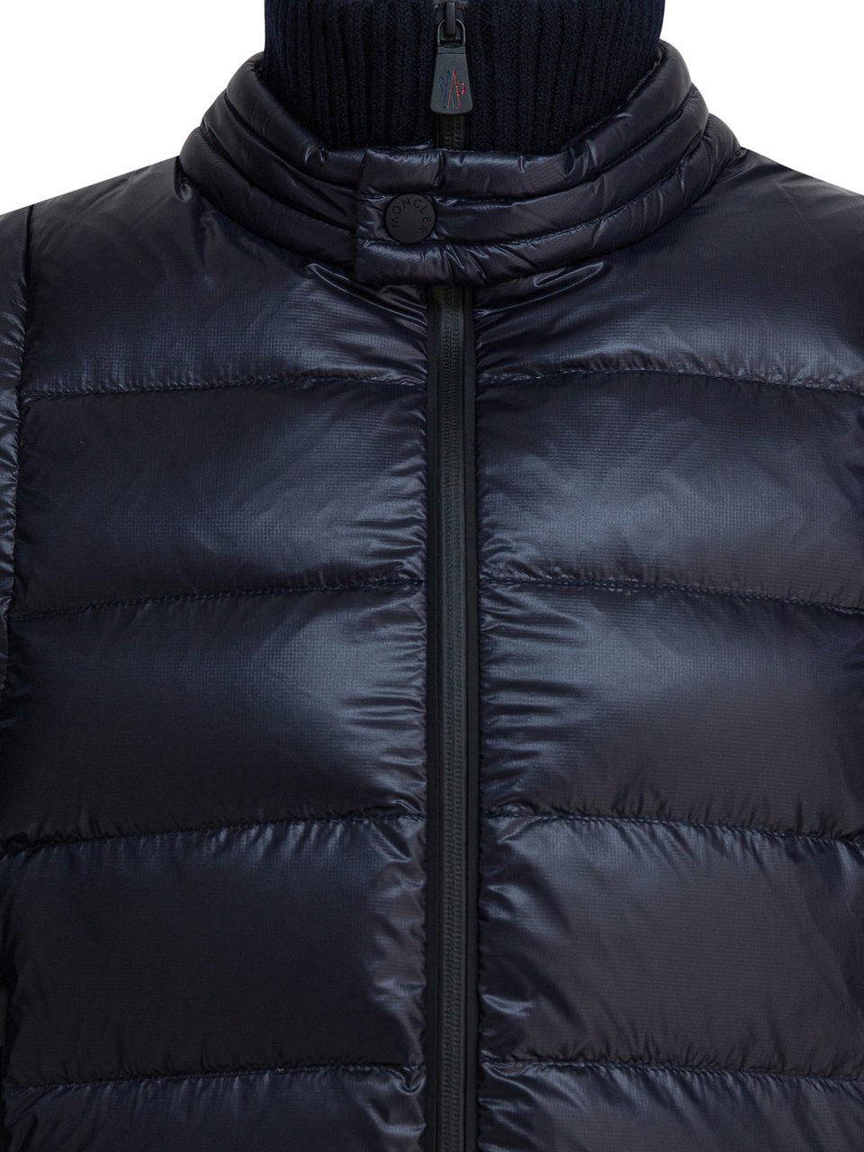 Moncler "Tricot" padded jacket Blauw